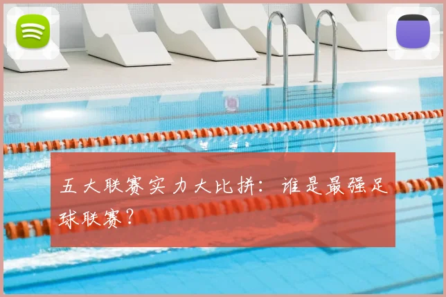 五大联赛实力大比拼:谁是最强足球联赛?